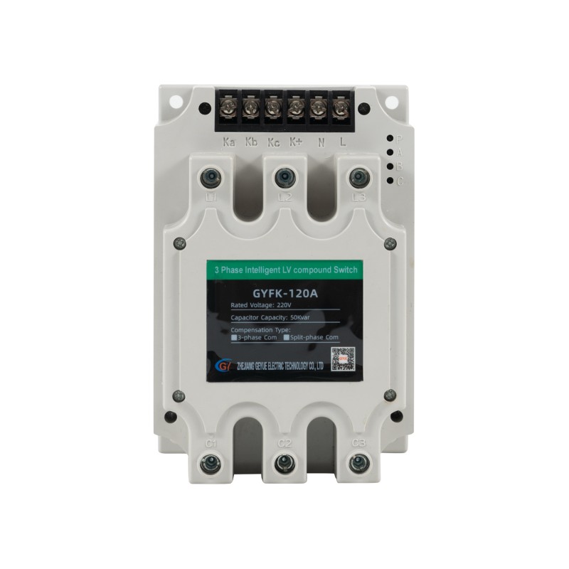 GYFK-1220A 220V 50KVAR分裂相補償3相インテリジェント低電圧化合物スイッチ